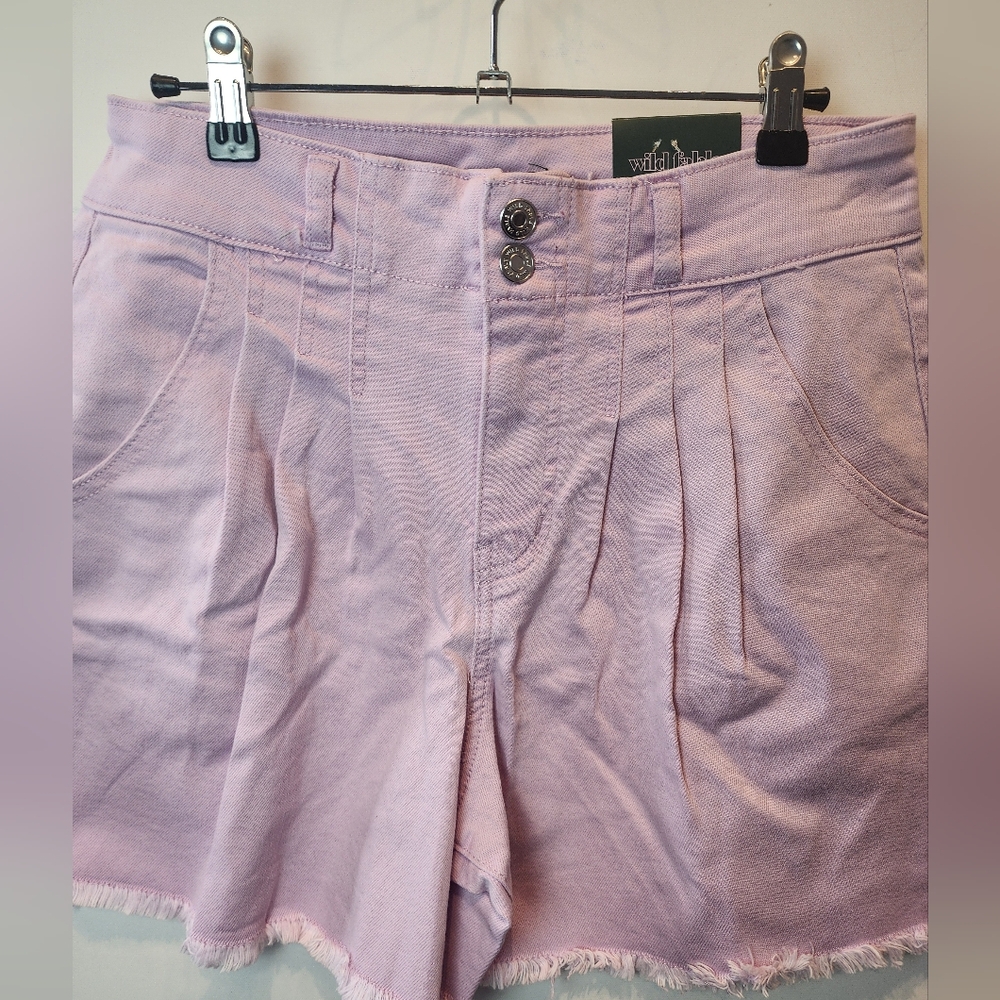 Wild Fable Vintage Style Highest Rise A-Line Shorts Pink Lavender Size 8 - Picture 4 of 8